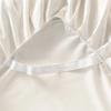 3pcs Set Raw Cotton Bed Romance Dust Protector Cover Soft Bedspread Embroidery Lace Edge Bed Skirt with 2pcs Pillowcase