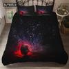 Flower Duvet Cover Set White Butterfly Flower Pattern Fantasy Purple Background Bedding Set Flower Theme King Size Quilt Cover