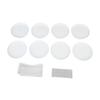 8Pcs Bone Spitting Dish Round Plate Domestic Snack Small Dish Table Garbage Dish Set with Drainage