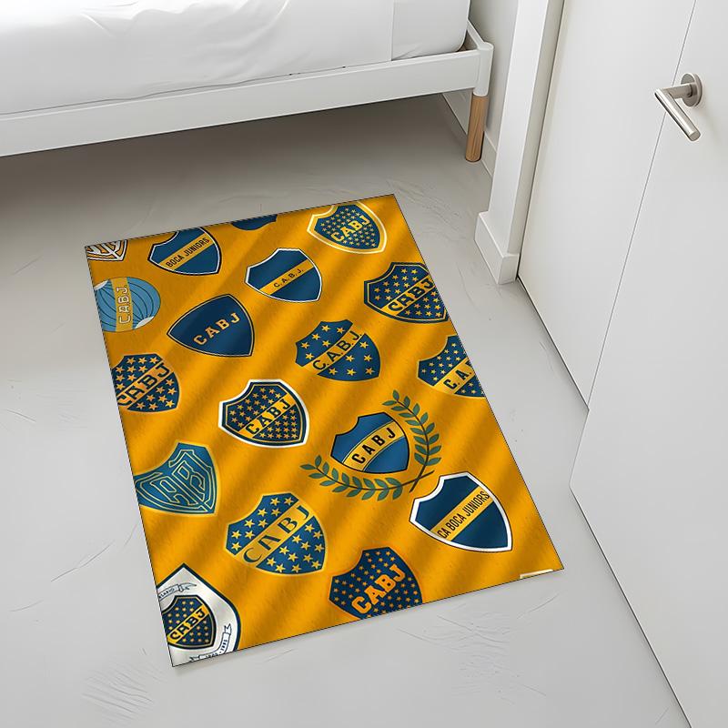 Club Atletico Boca Juniors (1) Rug Suitable For Living Rooms Bedrooms Computer Rooms Dining Areas And Placement Under Tables And Chairs Also An Ideal 