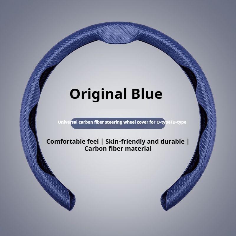 For Citroen C1 C2 C3 C4 C5 C6 VTS Xsara C-Crosser Berlingo Jumpy Carbon Fiber Non-slip Car Steering Wheel Cover Auto Accessories