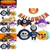 Adorable Halloween Plush Doll Featuring Skeleton Reaper Bat Zombie Pumpkin Spider