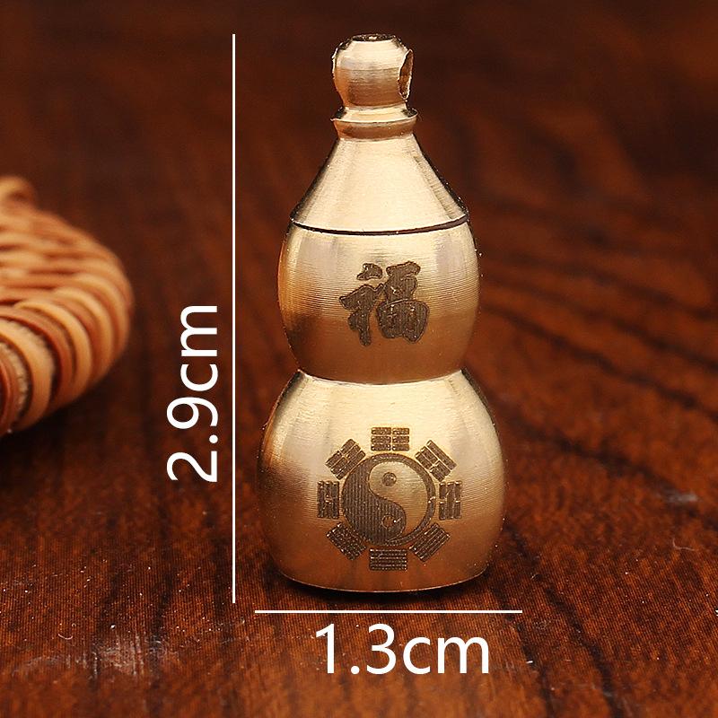 

Open brass hoist creative feng shui ornament car hanging key pendant pure copper hollow copper pendant copper hoist