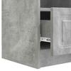 TV Cabinet Concrete Grey 102 x 34.5 x 47 cm Particleboard