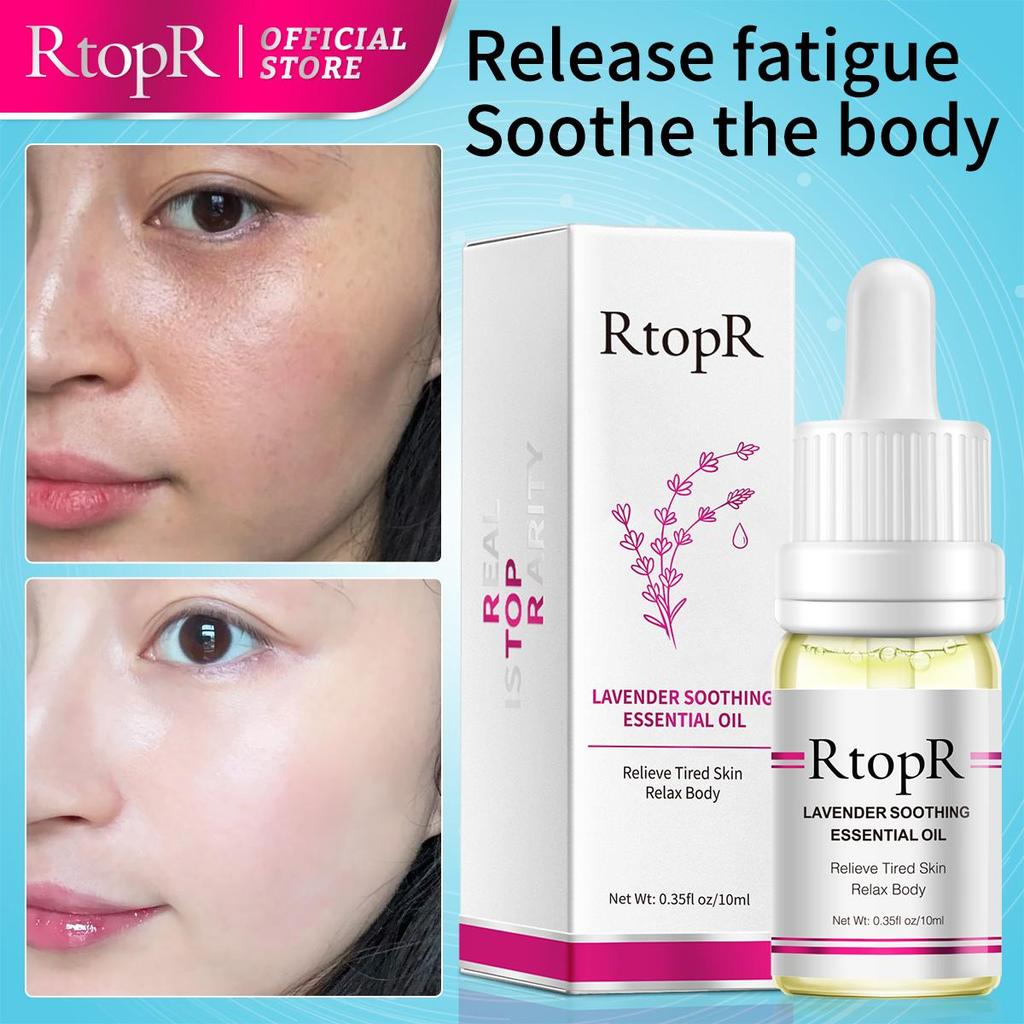 RtopR Pure Plant Lavender Body Massage Oil Skin Anti-Aging Ginger For Extract Drop for Pain Relief Reduce Anxiety Better Sleep
