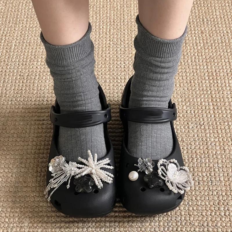 Original Shoe Charms Set Women Retro Ballet Shoes Corc Charms Pack  Flowing Ballet Shoe Decorations Diy Shoe Accessories