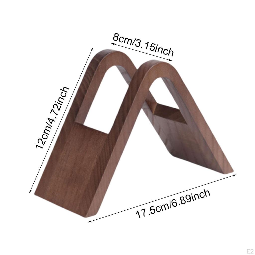 Coffee Paper Holder , Papers Stand Wooden, Storage Rack Accessories for Countertop,