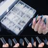 Duals Forms Acrylic Nail System UV Gel Nail Mold Full Cover Fasle Nail Tips Nail Form French Extension Tips Stickers