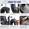 24pcs Tire Repair Patch Kit Rubber Mushroom Head Stoppers Puncture Fixing Natural Rubber Insert Tool Set For Car Motorbike Cycle