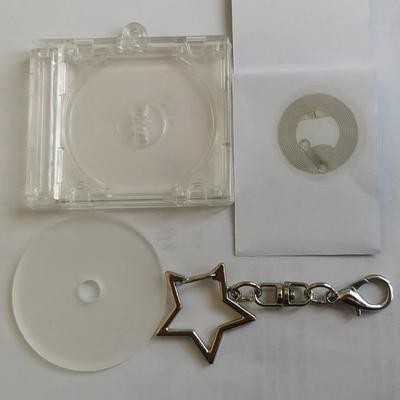 Mini Nfc Functional Cd Disc Case Key Chain Peripheral Commemorative Album Key Holder Diy Backpack Pendant