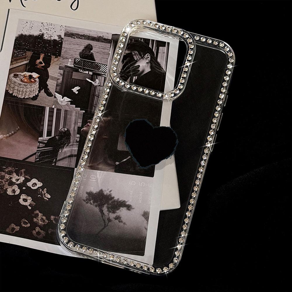 Bracelet Chain Phone Case For iPhone 17 16 15 13 14 for 17Air 17 12 14 16 Pro 17 14 16 Pro Max Sparking Diamond Cute Pattern Hard Cover With Lanyard