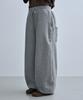 Lujeoseukeulleob Star Stud Wide Fleece Sweatpants Gray