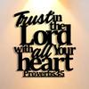 Precision Biblical Scripture Metal Plaque Wall Art Home Office Decor Wall Decoration Signage