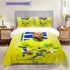 Vivace Biancheria da Letto Azione Neymar Jr (1 * copripiumino + 2 * federa, senza nucleo) Copripiumino e federa per regalo di Natale e compleanno 2D Piatto