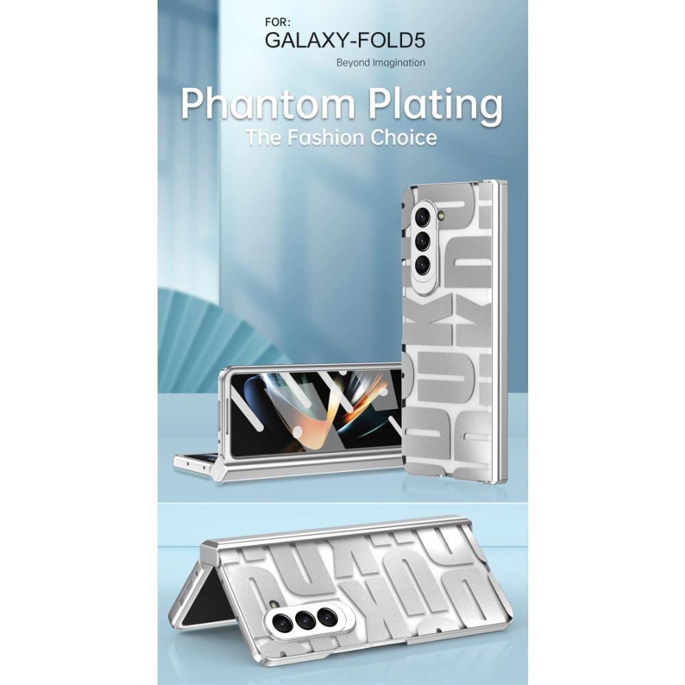 Luxus Phantom Plating Scharnierschutz Klare Telefonabdeckung für Samsung Galaxy Z Fold 6 5 4 3 2 Hülle Stoßfester Displayschutz