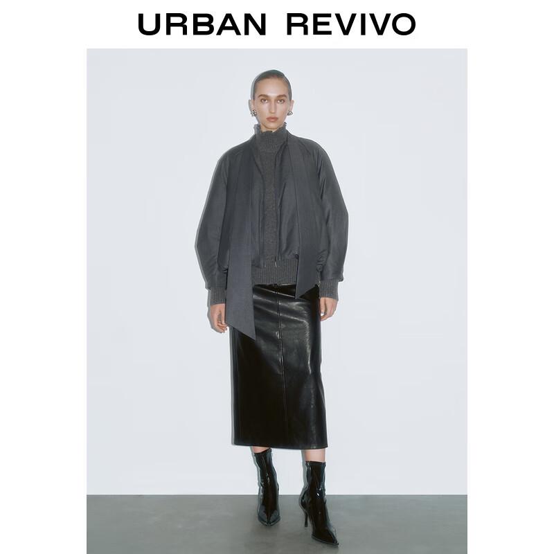 UR 2025 Women's Oversized Padded Jacket with Ribbon Detail