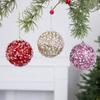 Foam Xmas Tree Hanging Baubles with Sequins Foam Xmas Spheres Pendant  Party