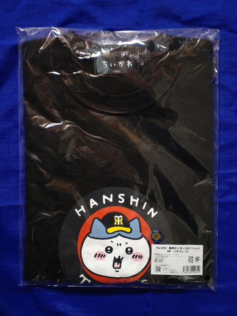 Футболка Chikawa Hanshin Tigers черная размер L.