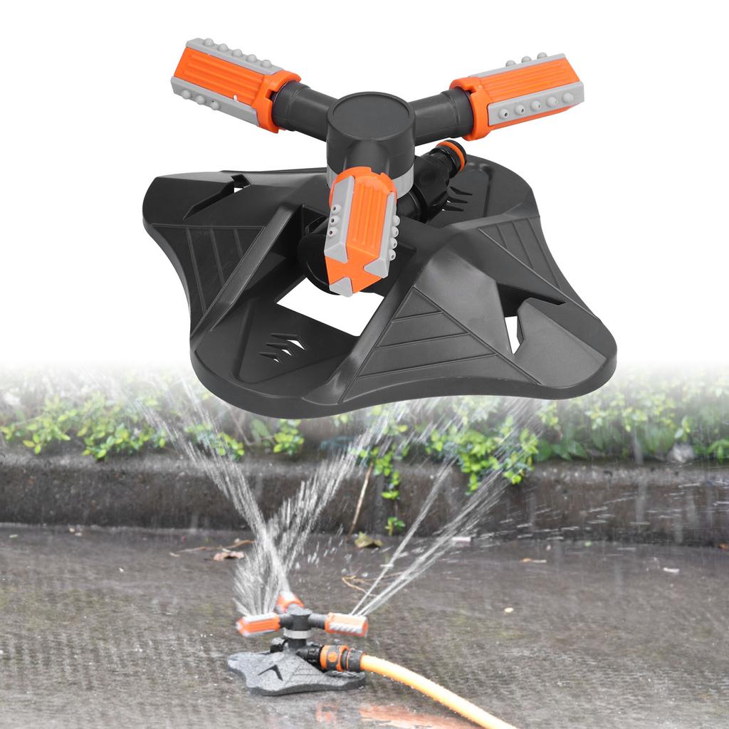 Lawn Water Sprinkler Automatic Flower Watering Device Three Prong Sprinkler for Garden Watering Gardening Irrigation