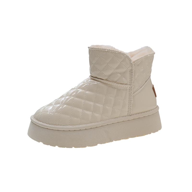 

Snow boots women s new winter velvet cotton shoes women s leather short boots women s snow cotton boots 36