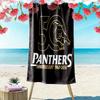 True Penrith Panthers Print Beach Towel, Large Soft Quick Dry Towel for Beach Camping Swimming