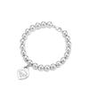 T-Familie Herzförmiges Emaille-Armband: Blaue, Rote, Rosa Herzen, Liebes-Rosenkranz, Runde Perlenkette - Perfektes Valentinstagsgeschenk für Freundin.