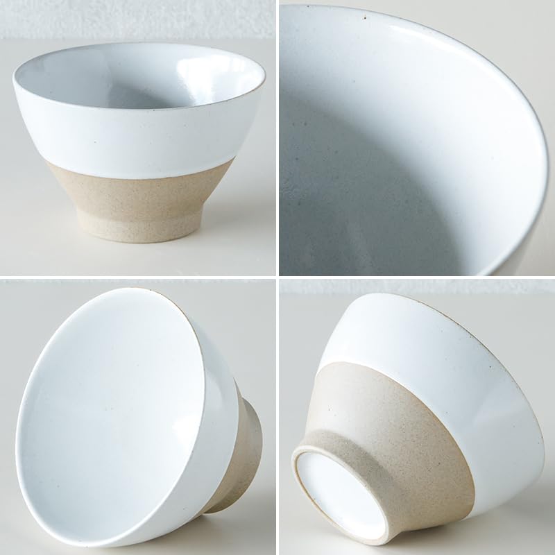 TAMAKI Soso Rice Bowl, Round, Small, White, Diameter 11cm X Height 7cm, T-964767