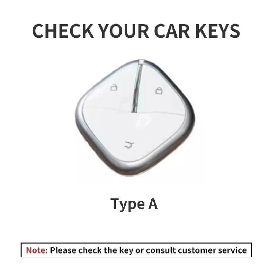 Car Key Case Cover Shell for SGMW Wuling BINGO Airev 2023 Baojun Kiwi EV Keychain Remote Cover Shell Fob Accessories