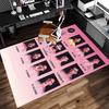 1pc Inter Miami CF Print Area Rug - Soft,Washable Non-Slip Indoor Mat for Office Chairs,Living Room,Home Office Decorative Rug