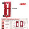 Aluminum Alloy Door Hinge Jig Set Door Frame Stable Locator Hinge Drilling Fixture Flat Heads Clamp for Precise Mortising