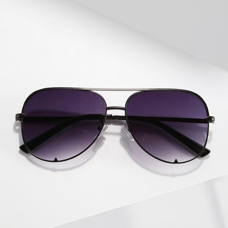 European American Retro Double Beam Toad Mirror Metal Sunglasses For Men Women Unisex Fashion Eyewear