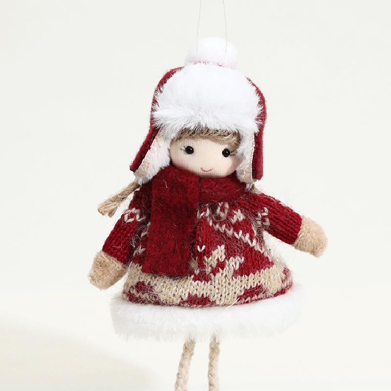 WTEMPO Christmas Angel Doll Decoration Christmas Tree Hanging Ornaments with Rope Thanksgiving Day & Birthday Gifts, New Year Special Presents