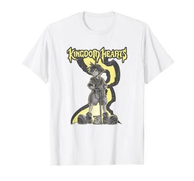 Kingdom Hearts Sora Keyblade Stance Yellow Tone T-Shirt