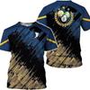 T-shirt Stampa Digitale 3D Top Manica Corta da Ragazzo e Uomo Versatile Traspirante