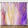 Curtains Nordic Style Marble Texture Bedroom Curtains Digital Printing Blackout Curtains No Punching