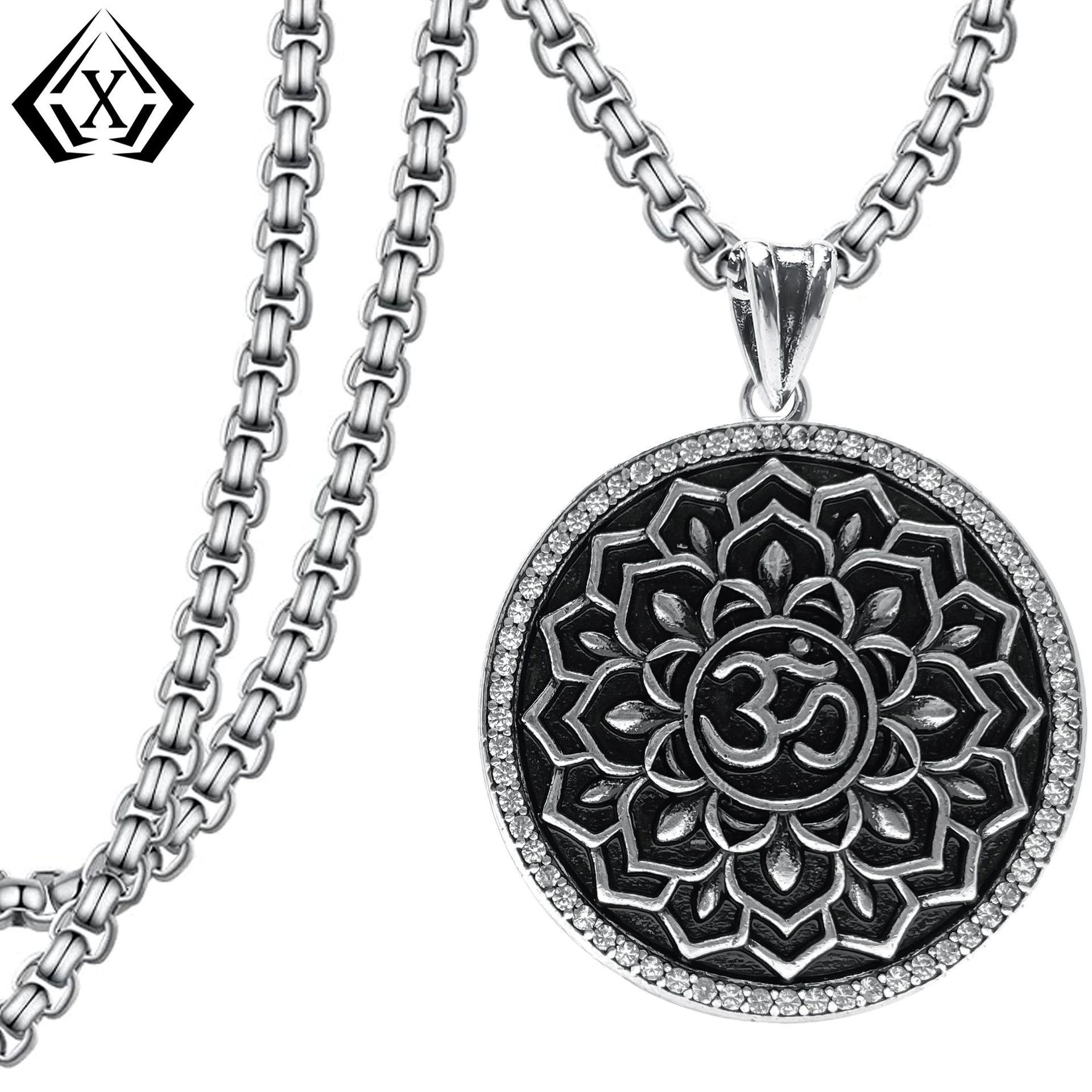 Xiewei er Европейский и Американский Модный Загадочный Цветочный Кулон Темный Стиль Ожерелье