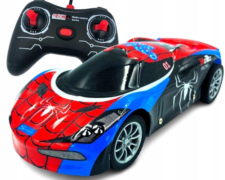 Samochód Sportowy Spiderman Zdalnie Sterowany Auto Na Pilota R/C Światła
