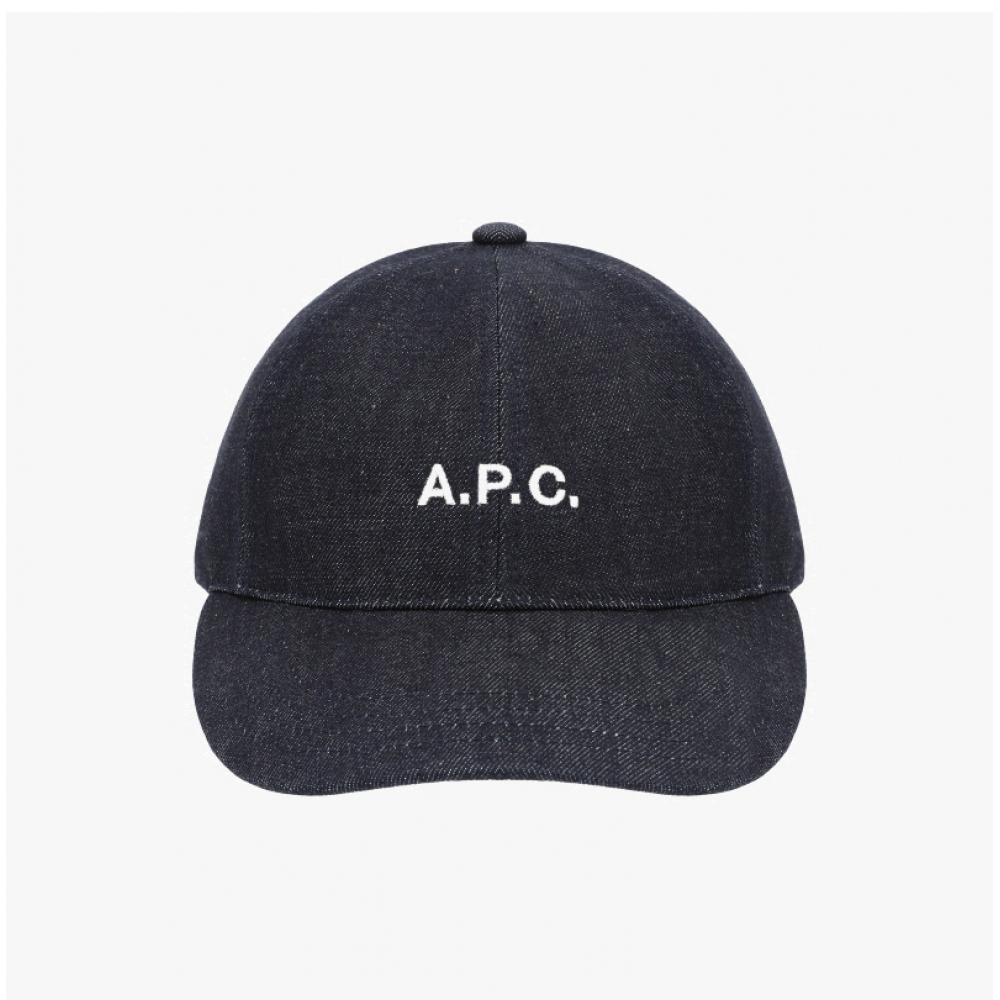 A.p.c Charlie Denim Ballcap M24069 Iai Indigo