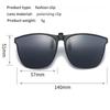 Polarizing Color Changing  Photochromic Vintage Clip Glasses Night Vision Driving Goggles Men Women Clip On Sunglasses