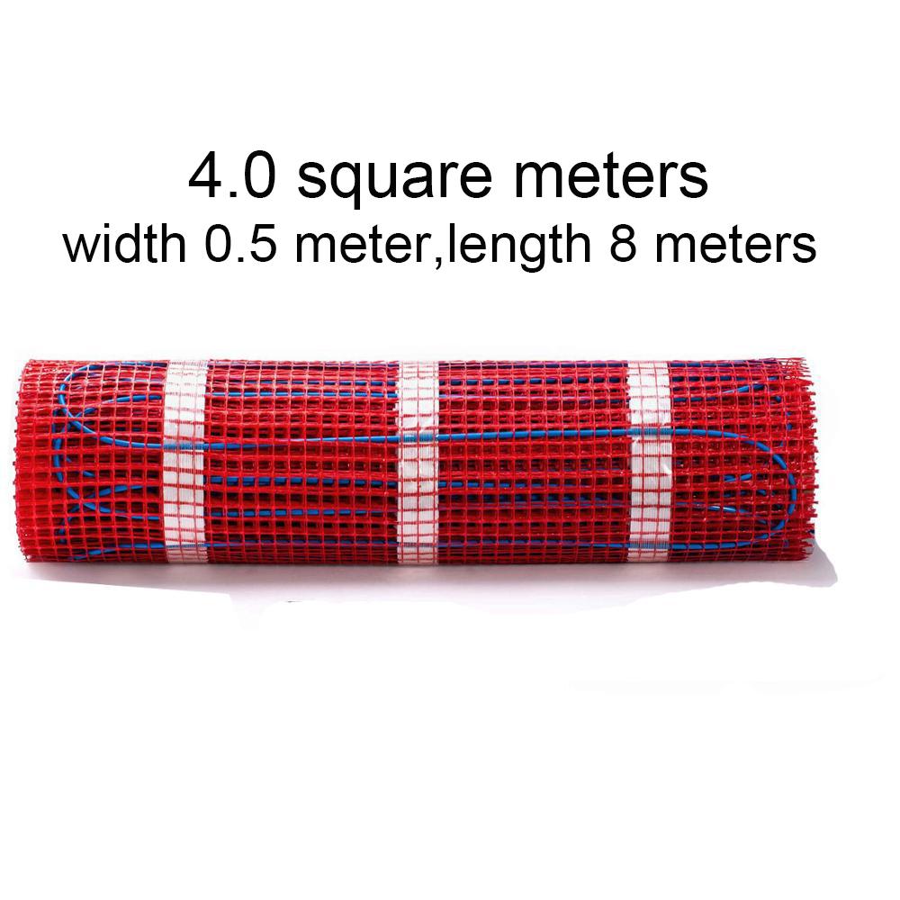 230V 150W/M2 Electric Radiant Underfloor Dual Core Heating Fibreglass Mesh Mat Kit System For Tiles Ceramic Porcelain Stone