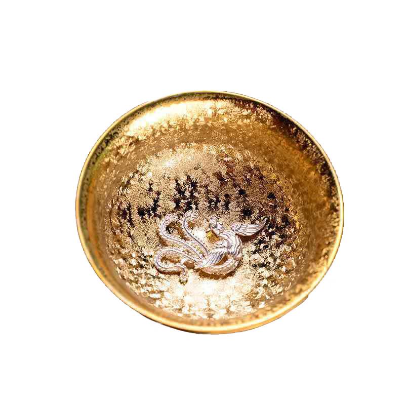 Bo Guangfeng Iridescent Gilded Ceramic Teacup