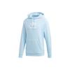 adidas Originální mikina s kapucí s potiskem rouna Clover Pánské topy Světle modrá FM9915