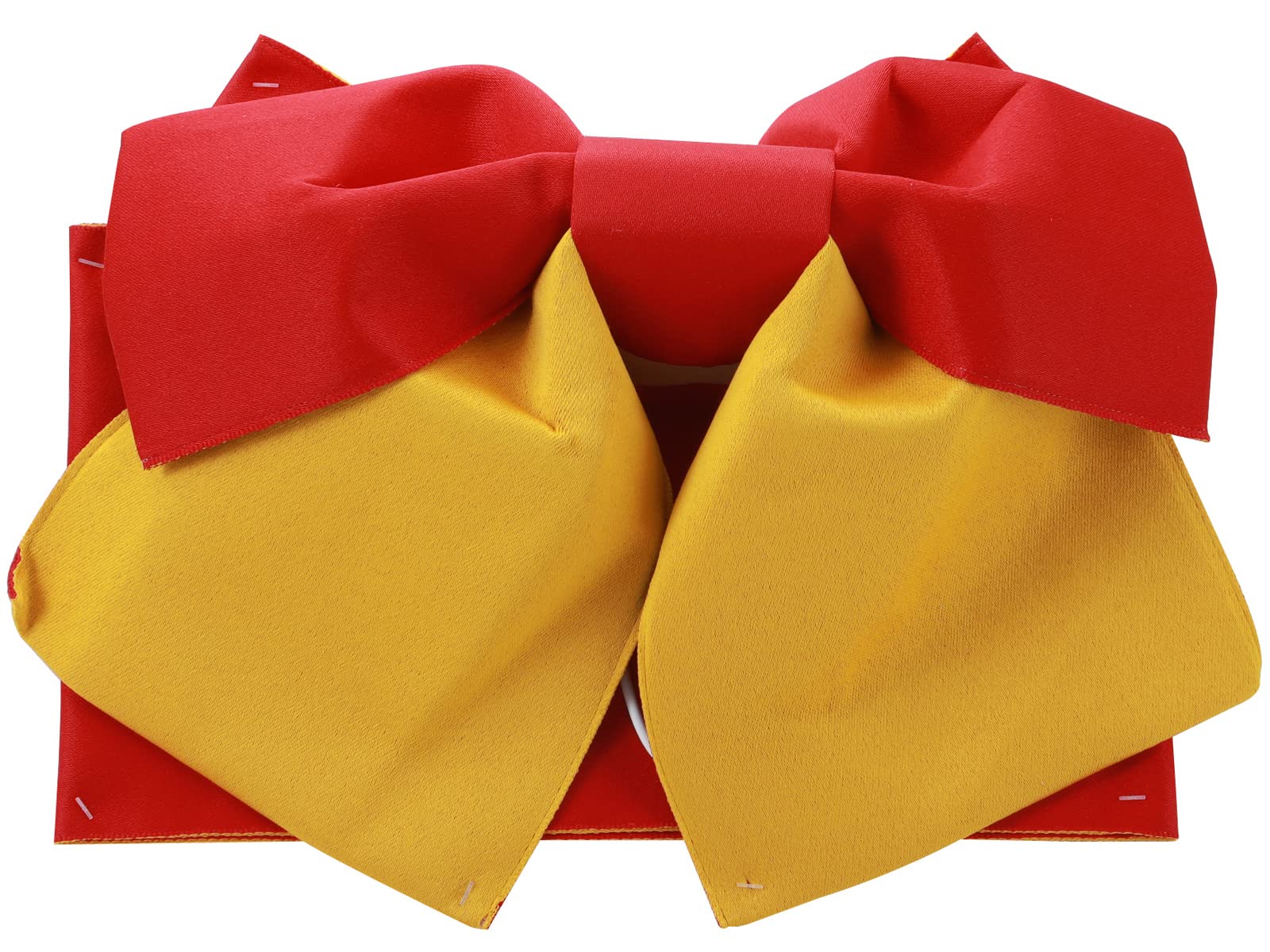 [Hanamichi] Women s Yukata Obi (Pre-tied Obi) (Red and Yellow) 19-1