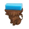 Yousheng Highland Cow Sponge Holder with Drainage Bathroom Kitchen Sink Countertop 3D Printed Cattle Sponge Stand Multifunctional Sponge Organizer