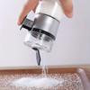 1pc Glass Salt Seasoning Bottle Leak Proof Seasoning Sealed Storage Bottle Rotating Lock Dust Proof Bottle Kitchen Accessories