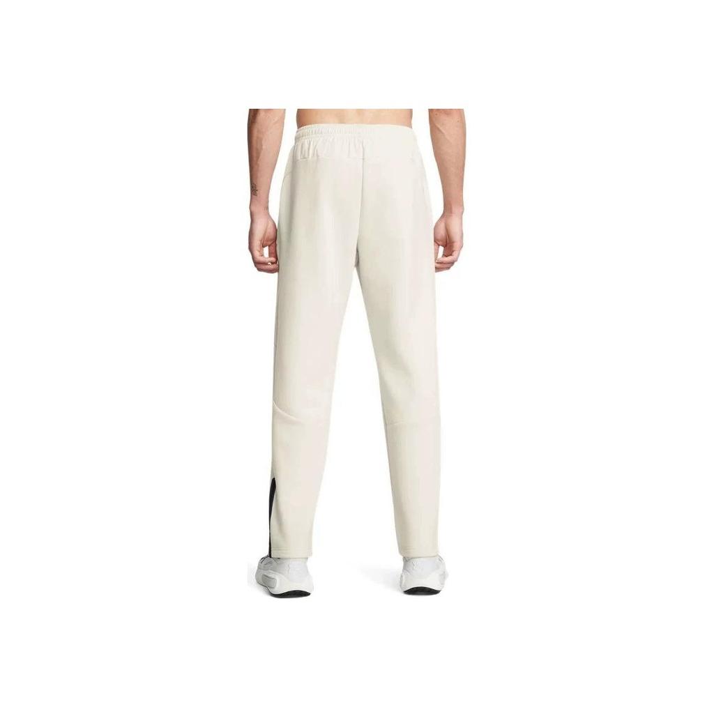 Under Armour Řada Unstoppable Freedom Rychleschnoucí Pohodlné Prodyšné Pletené sportovní kalhoty Pánské kalhoty Béžová 1387778-110