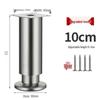 Adjustable Stainless Steel Furniture Support Legs: Cabinet, Sofa, TV Stand, Coffee Table, Bed