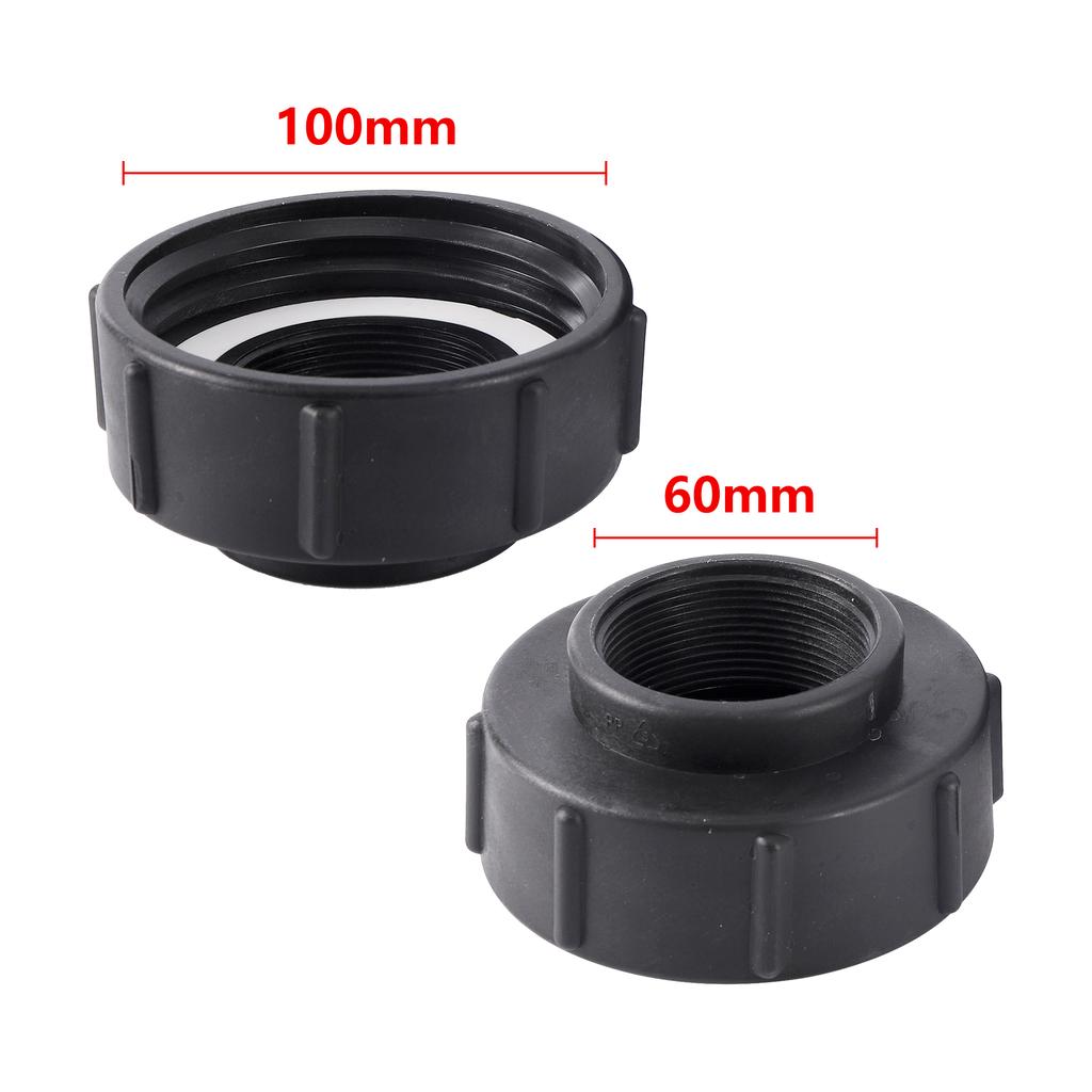 S100 to S60 IBC Connector BSP Fine Thread Drain Adapter Tank Adapter, IBC Tote Adapter Pipe Hose Adapter Garden Water Connection