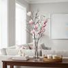 Large Artificial Magnolia Flower Handmade Real Touch Simulation Big Magnolia Realistic Plastic Faux Magnolia Branch Garden Decor