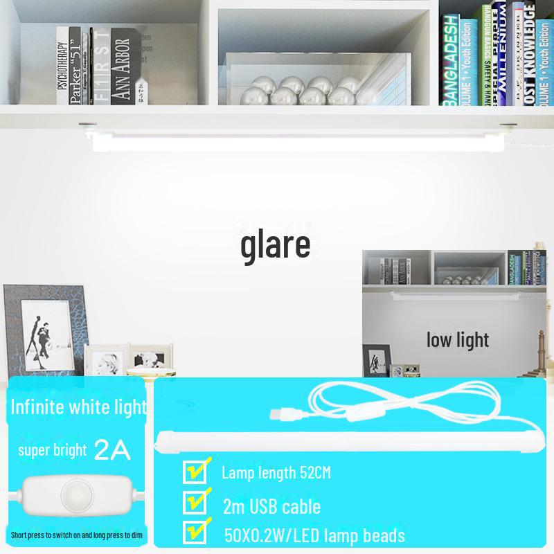 Magnetic LED Desk Lamp with USB Charging for Dorms, College, and Study